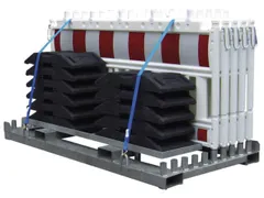 set afzethekken,10hekelementen,11voetplaten,HxL 1250x2250mm,kunststof