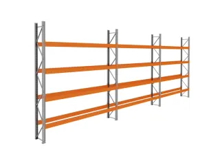 palletstelling,basis+2xaanbouw,HxBxD 4620x11200x750mm,vakl. 3400kg - 1