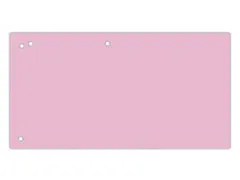 Verdeelstroken karton 1/3A4 240x105mm roze 100 stuks