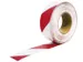 tape,rood/wit,band LxB 18,3mx50mm,met antislip-eigenschappen