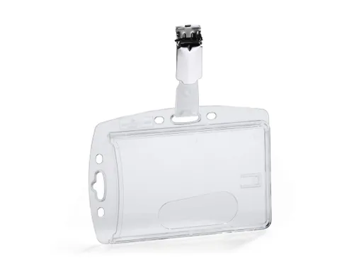 Veiligheidspashouder Durable 8005 dicht met clip 54x85mm