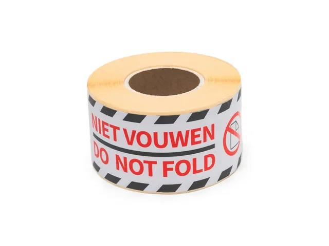 Etiquette d'emballage Do Not Fold 46x125mm Rouleau de 250 pièces