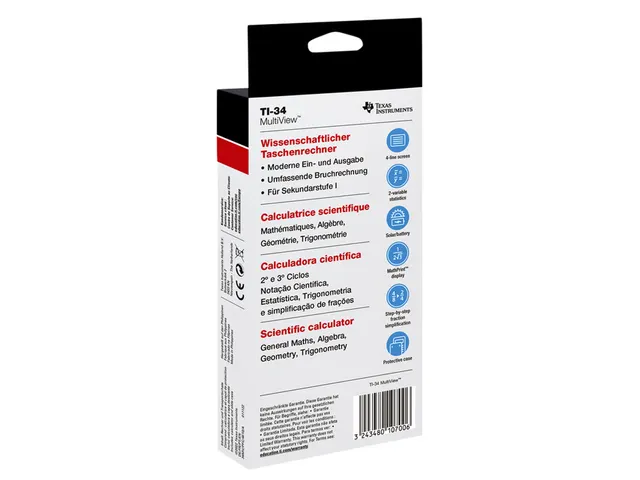 Rekenmachine TI-34 multiview