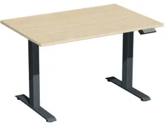 Bureau à hauteur réglable élec. HxlxP 630-1280x1200x800mm
