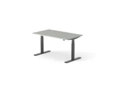 Elektrisch ihv bureau HxBxD 640-1300x1400x800mm blad grijs