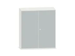 Kantoorkast 1150x1000x430mm Decor Romp Wit Decor Front Lichtgrijs