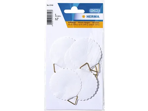 Hanghaakje Herma 5749 55mm Gegomd 6stuks
