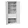 universele kast,HxBxD 2000x800x550mm,4xStalen bodem,3lade(n)