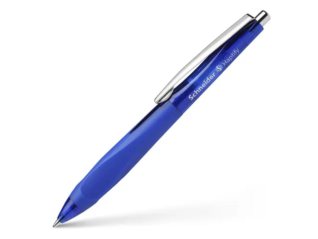 Stylo bille Schneider Haptify bleu encre bleue