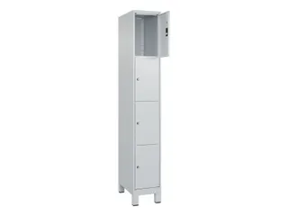 lockerkast,HxBxD 1950x300x500mm,1x4vakken,vak B 300mm,cil.-slot,voeten - 1