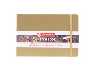 Schetsboek Talens Art Creation 80 witte vellen 140gr 210x150mm witgoud - 1