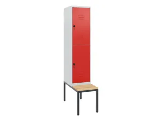 Dubbeldekse dekenkist,HxBxD 1950x400x815mm,1x2vak.,vak B 400mm - 1