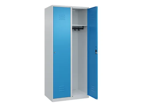 locker,HxBxD 1850x800x500mm,2vak,vak B 400mm,cil.-slot,staand op vloer