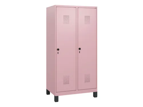 schoollocker,HxBxD 1630x800x500mm,2vak,vak B 400mm,draaigrendel,voeten