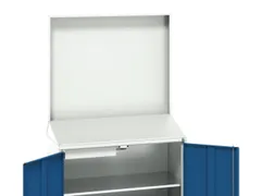 lessenaarkast achterwand 2000x1050x550mm 2 legbord/1lade RAL5010