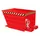 kiepbak,HxLxB 730x1370x1200mm,0,9m³,draagverm. 1000kg,RAL3000