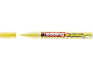 Viltstift Edding 751 lakmarker rond pastel geel 1-2mm - 1