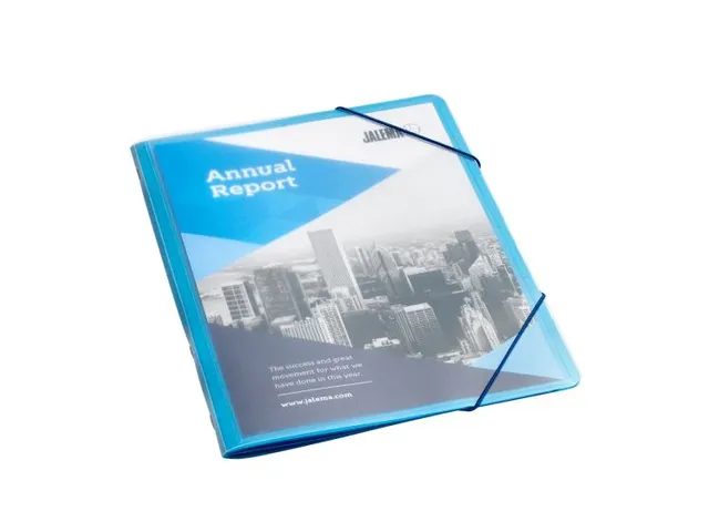 Sorteermap Jalema Lucido Avanti A4 6 Vaks Blauw Karton