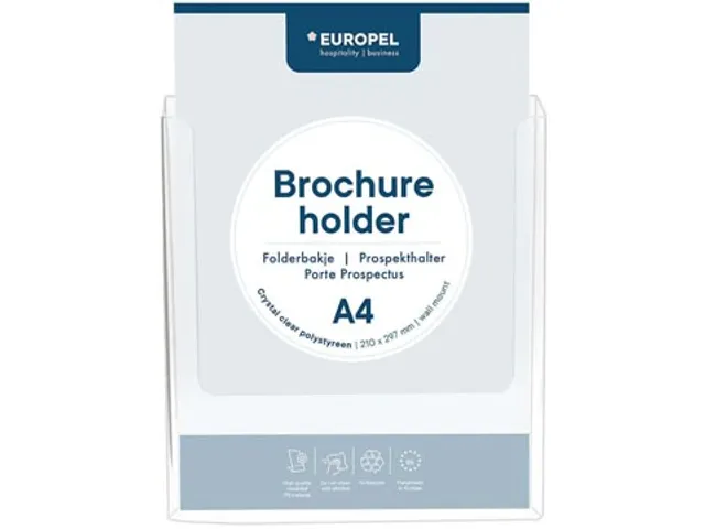 wandfolderhouder A4 transparant
