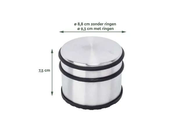 Deurstopper RVS 9 x 7,5 cm