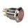 Drukknop IN Roestvrij Staal Spdt 1NO 1NC - Rode Ring - 19mm