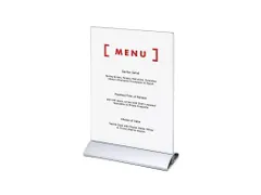 Menukaarthouder IEZZY staand A4 aluminium voet