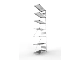 systeemstelling,aanbouwveld,CLIP,HxBxD 3000x1006x436mm,vakl. 150kg - 5