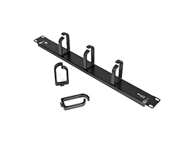 1U 19inch metalen rackmount kabelmanagement paneel