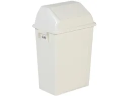 afvalbak,40l,HxBxD 600x395x276mm,wandmontage,romp PP wit