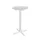 statafel,HxØ 1090x800mm,rond,4voeten wit,blad MDF wit