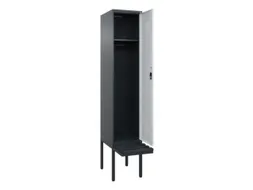 locker met bank,HxBxD 2120x400x815mm,1vak,vak B 400mm,cilinderslot