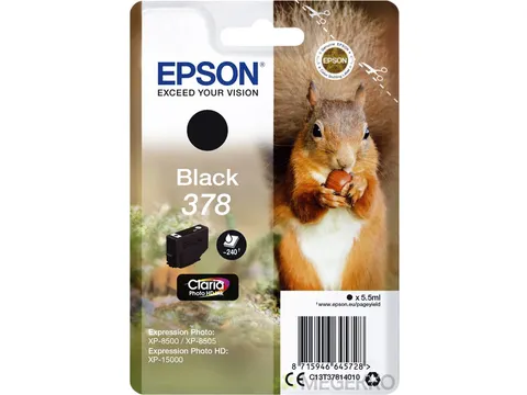 Inktcartridge Epson 378 T3781 zwart