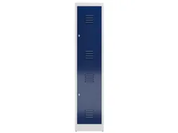 Dubbeldekse garderobekast 1800x415x500mm 2vak B400mm RAL7035 RAL5010