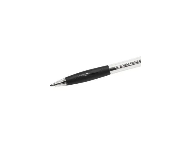 Balpen Bic Atlantis classic grip clic medium zwart