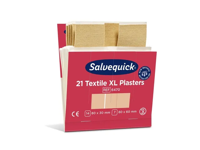 Pansement Salvequick Textile Maxi 21 pièces
