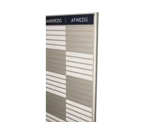 Menoor In-Uit bord 45 namen Aluminium Aanwezig/Afwezig Donkerblauw - 3