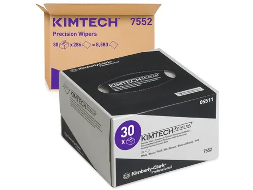 Poetsdoek Kimtech Science 208x112mm 30x286vel dispenserdoos wit 7552