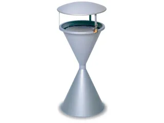 Zandasbak Zilver M 960 x 440 mm Overkapping Ketting En Hangslot - 1