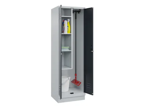schoonmaakkast,HxBxD 1950x600x500mm,links 4vakken