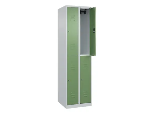 dubbeldekse locker,HxBxD 1850x500x500mm,2x2vak.,vak B 250mm