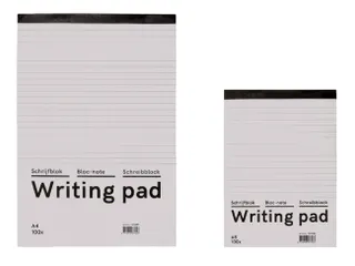 Schrijfblok Qbasic A4 lijn 160blz 60gr - 2