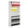 Basisveld H 1900x1000x325mm 5legborden 1zijpaneel Met Achterwand Wit