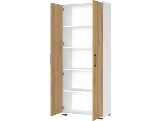 dossierkast,HxBxD 2000x800x400mm,4xinlegbodem,5ordnerhoogte,romp wit