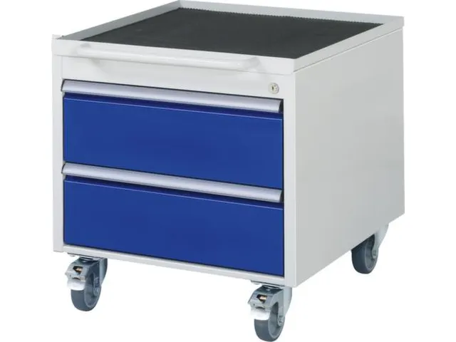 caisson mobile p. établi HxlxP 565x580x650mm force 450kg 2tiroir(s)