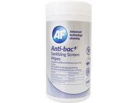Desinfecterende beeldscherm reinigingsdoekjes AF Anti Bac+ dispenser