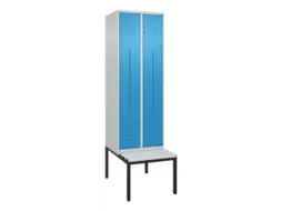 Z-garderobekast,HxBxD 2120x600x815mm,2vak,vak B 300mm,cil.-slot