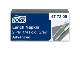 Servetten Tork 477205 2-laags 33x33cm grijs 1/4 vouw 200st. - 4