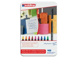 Fineliner edding 1200 assorti 0.5-1.0mm blik à 10 stuks