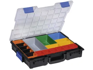 Assortimentskoffer,type 5,HxBxD 76x440x335mm,kunststof,koffer zwart - 2