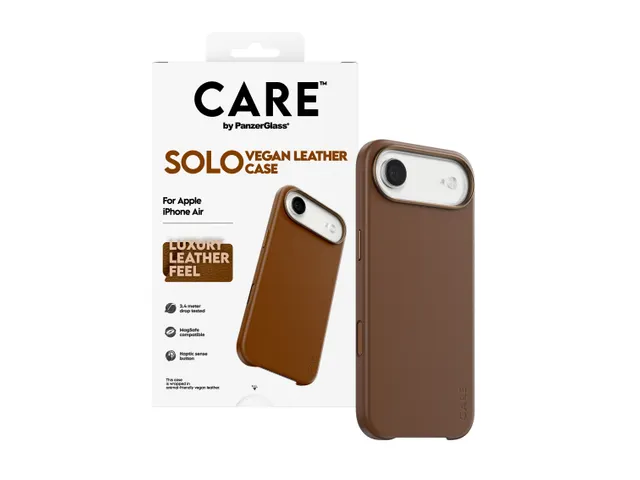 PanzerGlass CARE Solo Case Brown iPhone 17 Air Hoesje